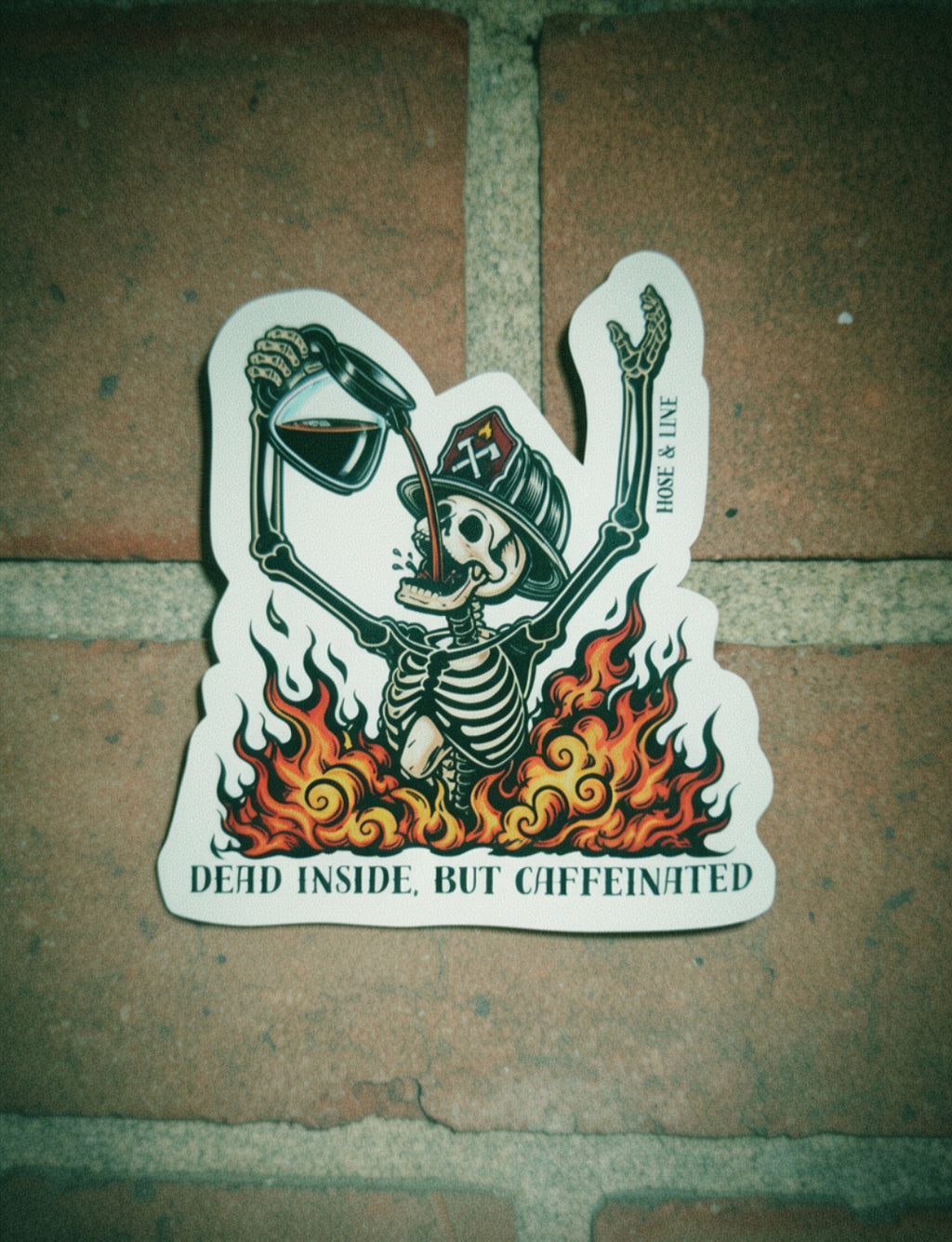 Sticker - Dead inside, but caffeinated