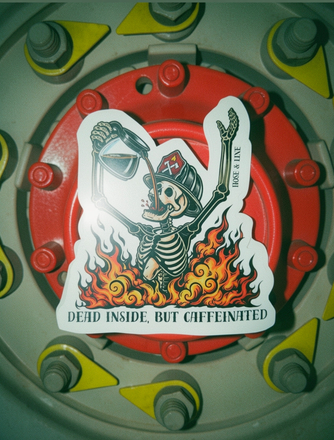 Sticker - Dead inside, but caffeinated