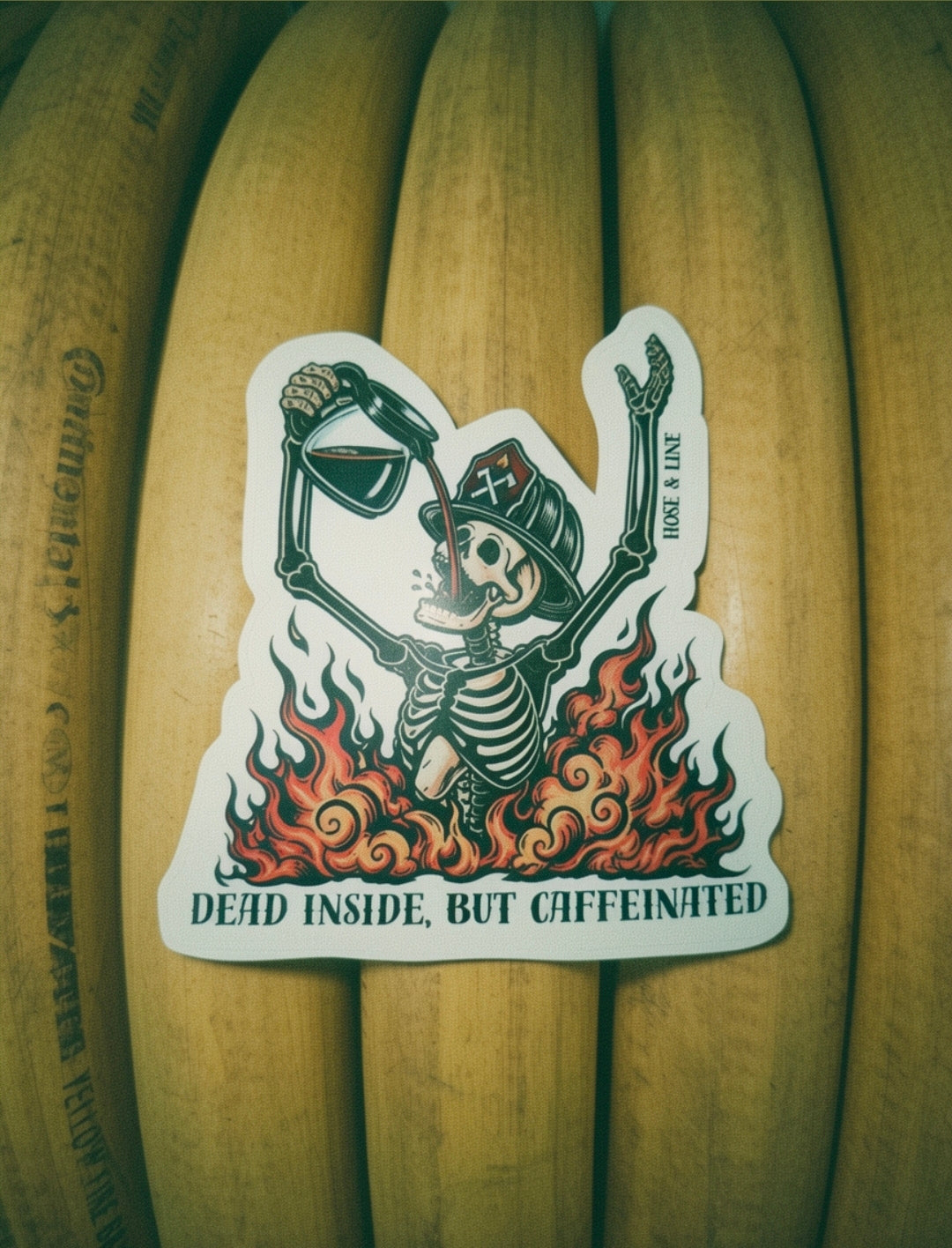 Sticker - Dead inside, but caffeinated